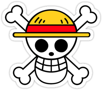 Luffy Jolly Roger - One Piece Flag (375x360)