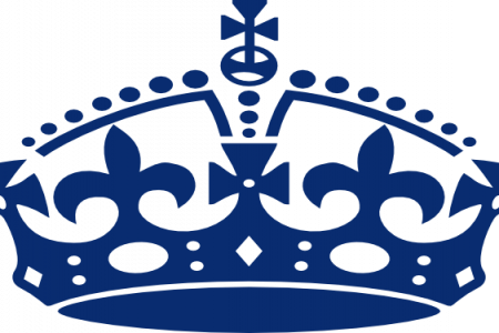 Crown Clipart Light Blue - Keep Calm Crown Png (450x300)