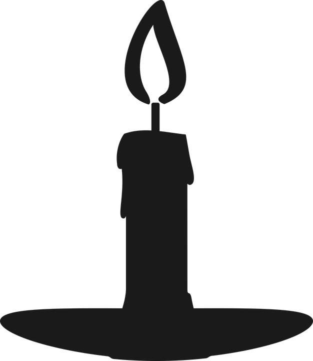 Candle Clipart Silhouette - Vela Silueta (626x720)
