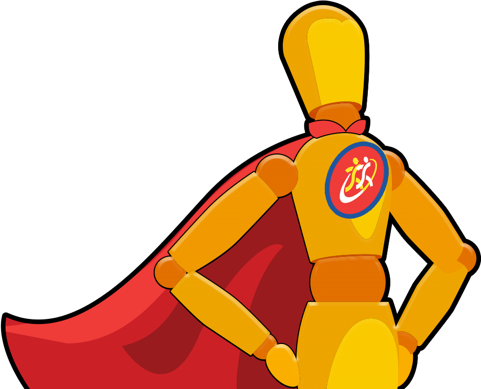 Super Boomer Wooden Mannequin - Cartoon (1000x759)