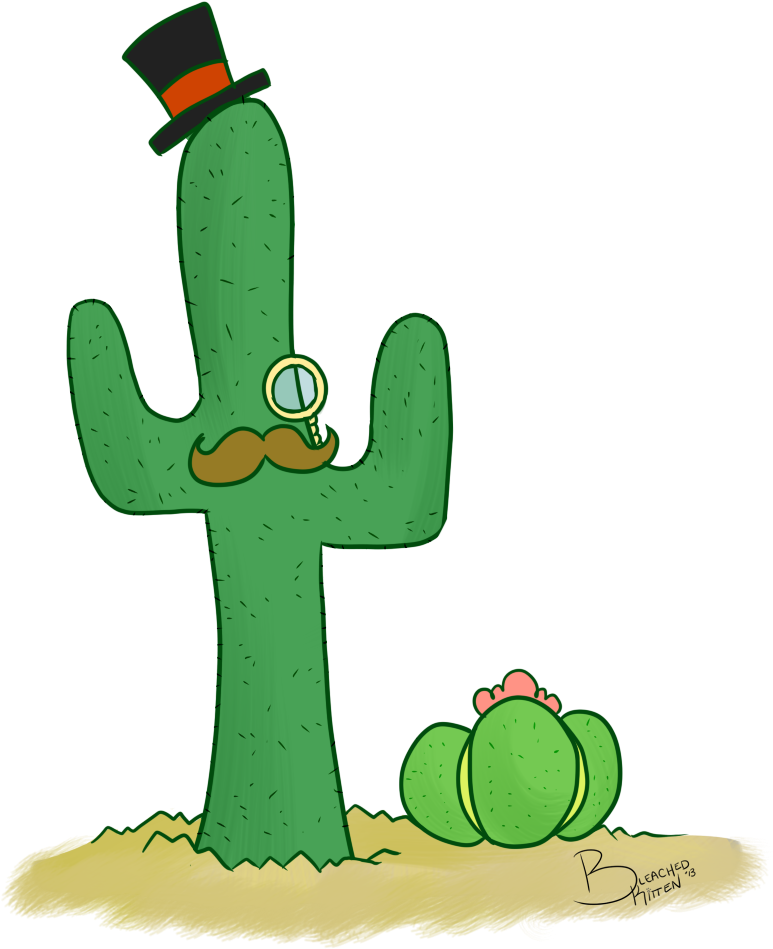 Fancy Cactus Gentle Men By Bleachedkitten Fancy Cactus - Anime (1000x1000)