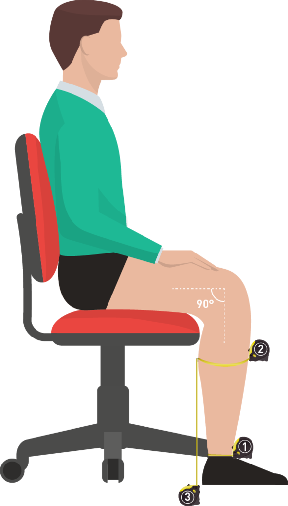 How To Get Measured For Compression Socks - Standing Desk (584x1024)