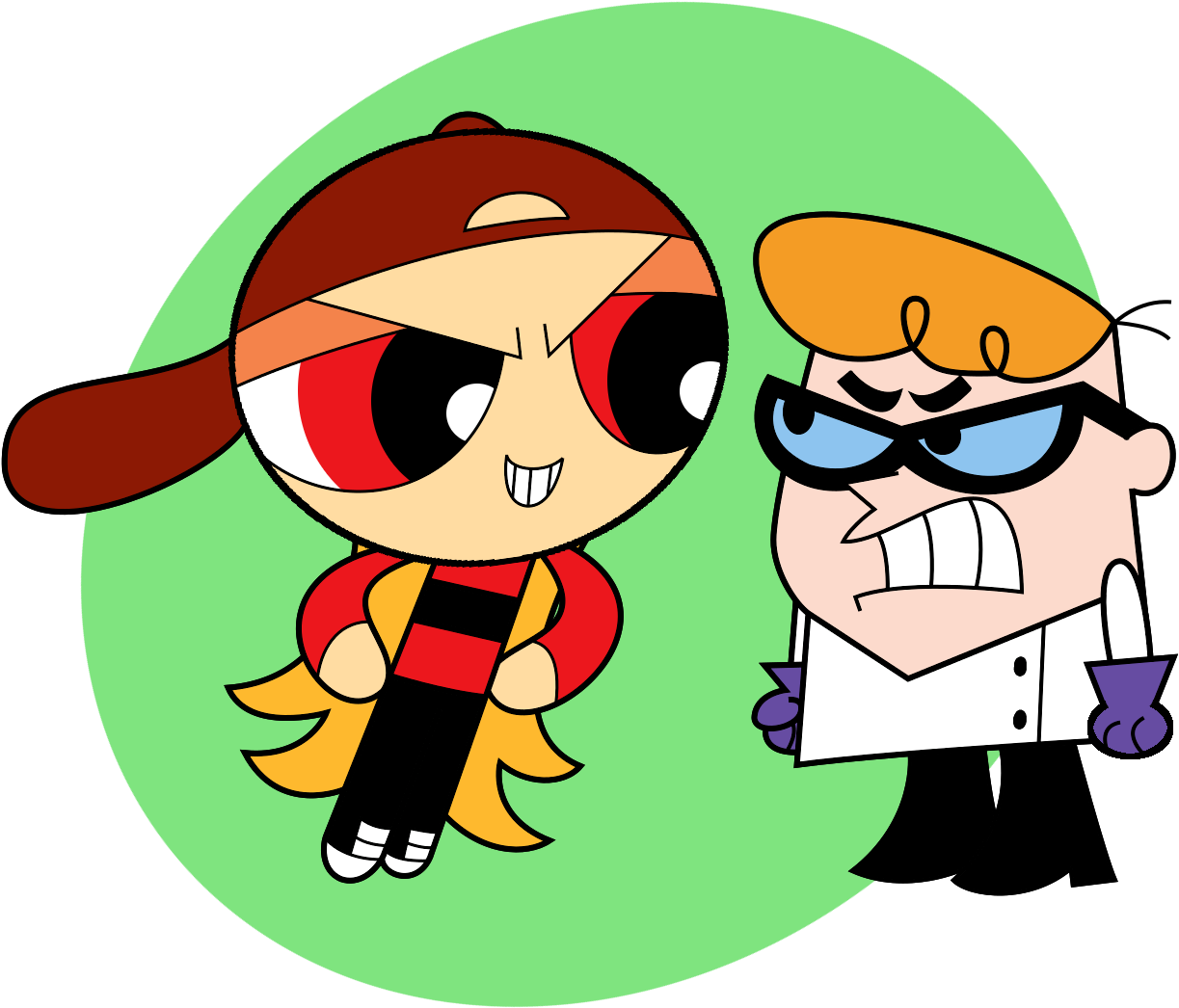 Brick Vs Dexter - Dexter Vs Brick (1299x1205)