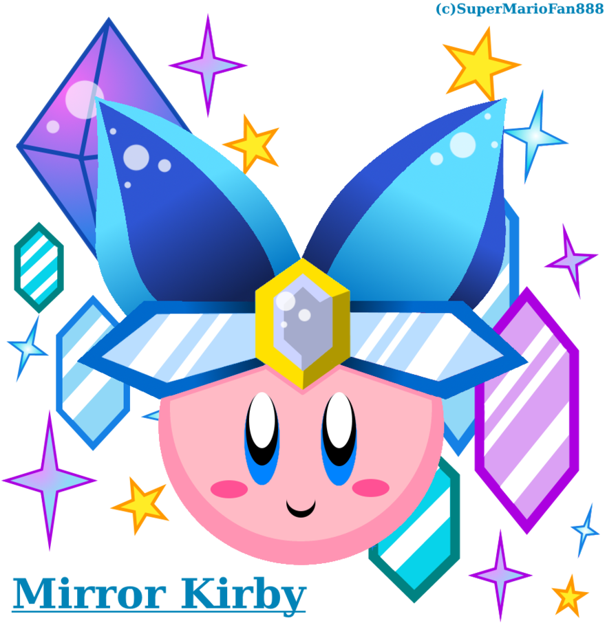 Mirror Kirby 2016 Version By Plucky Nova - Mirror Kirby 2016 Version By Plucky Nova (882x906)