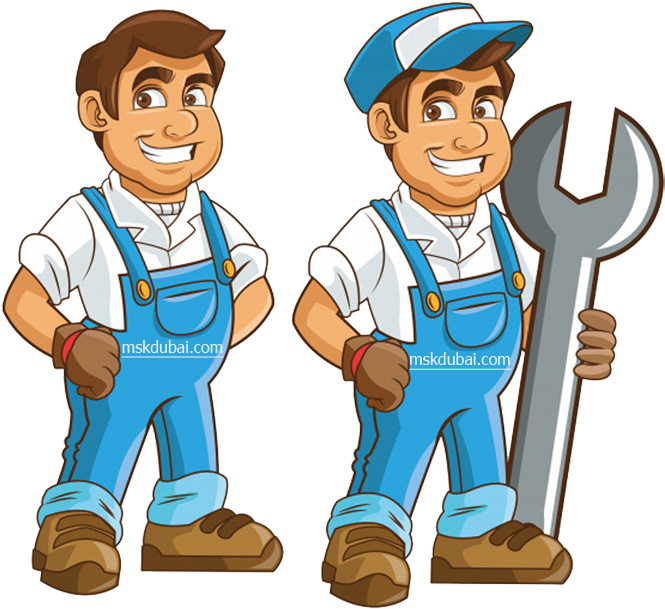 Professional Maintenance Service - Plumbing Cartoon (750x750)
