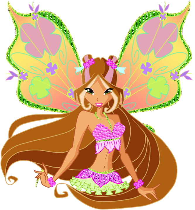 Flora Believix By Magicalcolourofwinx - Winx Club Believix Wings (900x767)