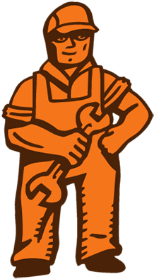 Mechanic Standing With A Wrench - Wrench (300x400)
