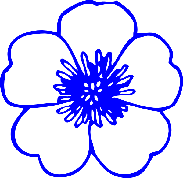 Blue Buttercup Flower Png - Flower Clip Art Free (600x582)