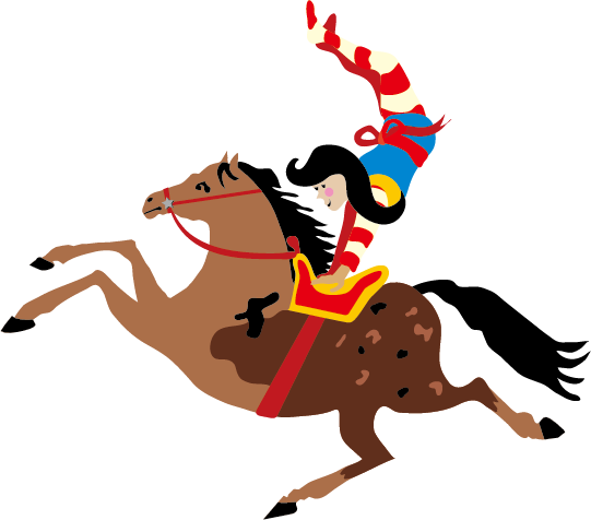 Circus Trapeze Royalty-free Clip Art - Circus Animals Clip Art (541x476)