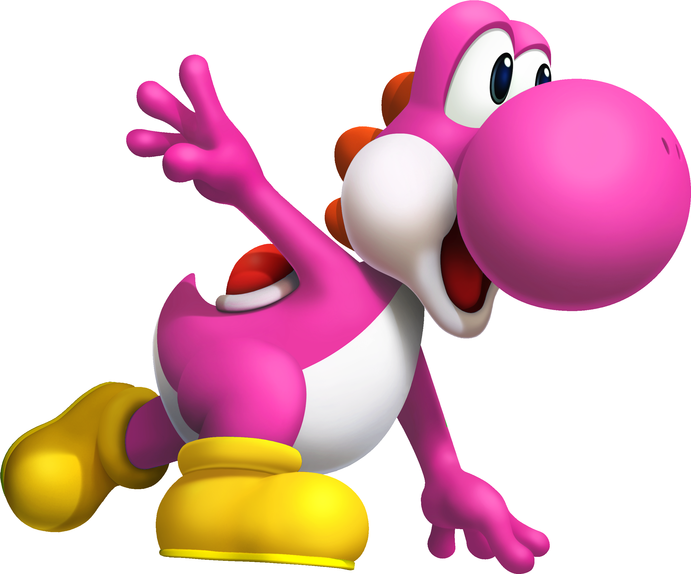 Pink Yoshi - Mario And Sonic At The Olympic Winter Games Yoshi (2662x2246)