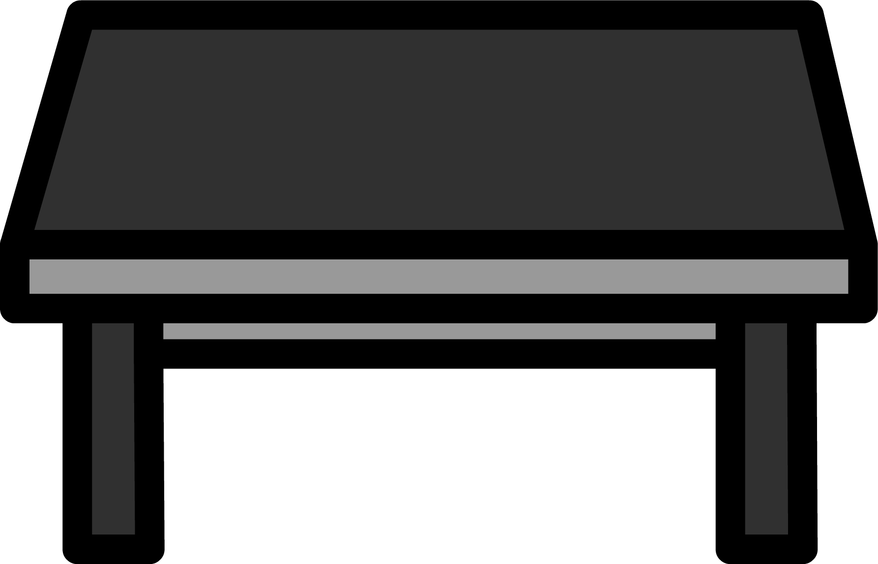 Piano Bench - Black Furniture Club Penguin (1786x1148)