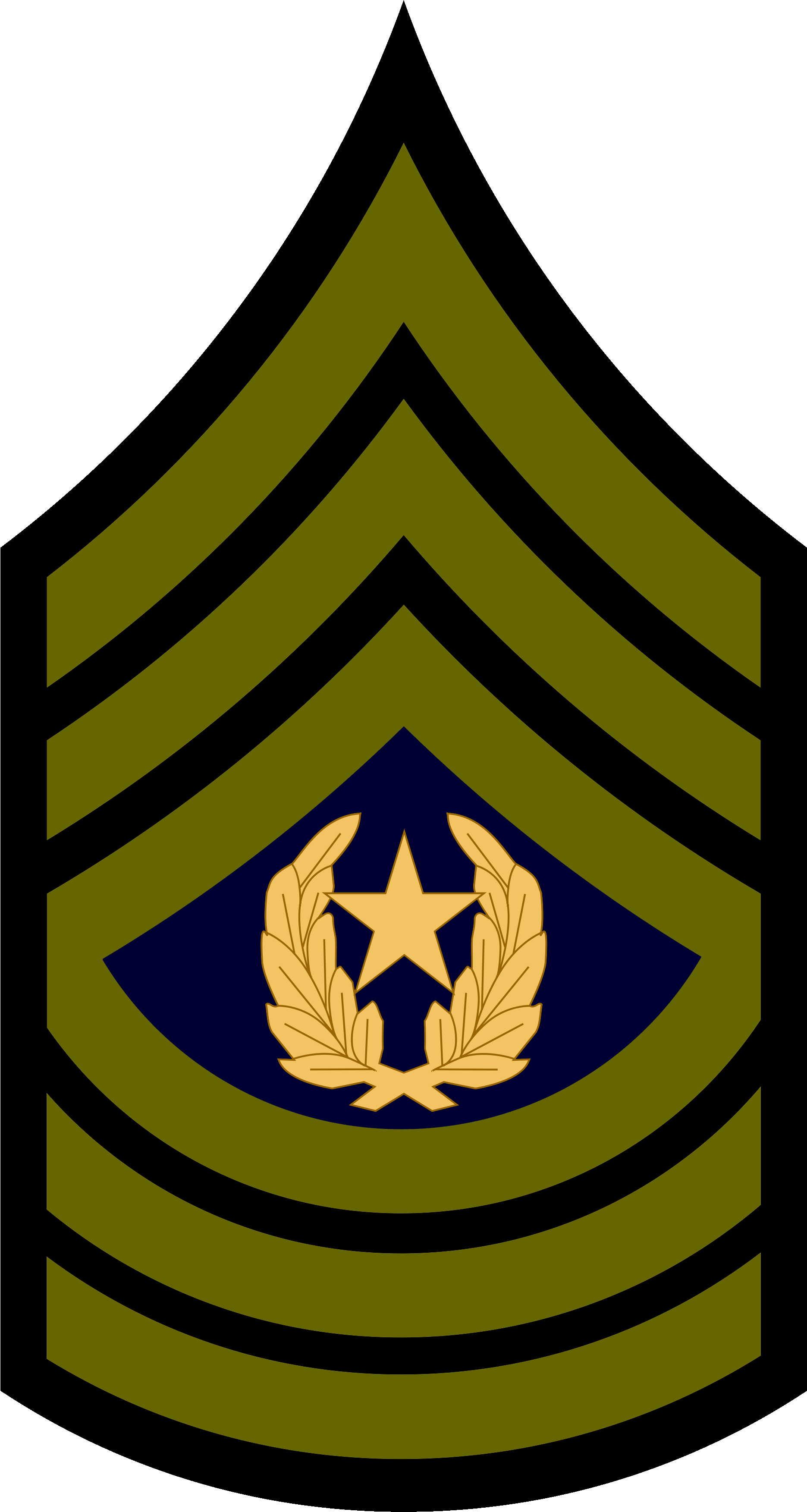Unsc A Command Sergeant Majorpng - Command Sergeant Major Rank Insignia (2000x3600)