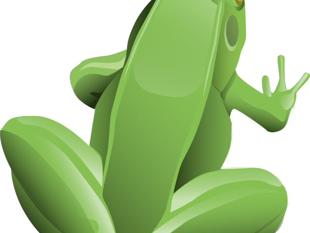 Green Frog Clipart Cool Frog - Green Frog Shower Curtain (640x480)