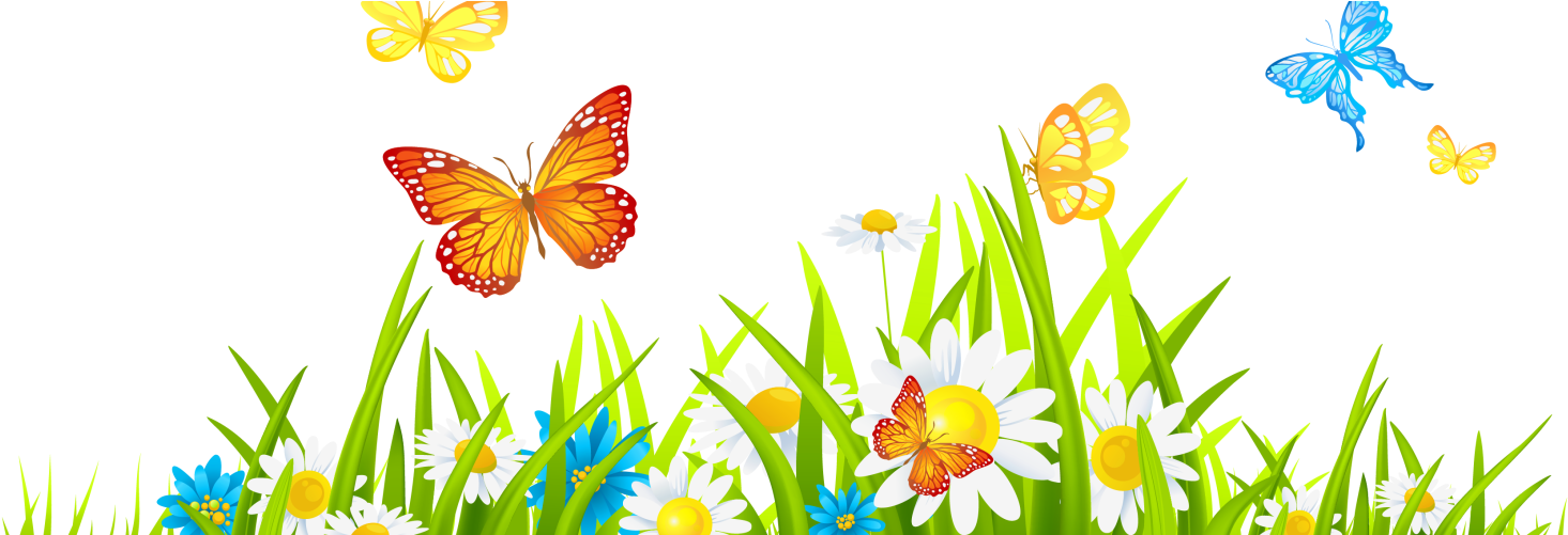 Twitter Timeline Size - Spring Flowers Clip Art (1500x500)