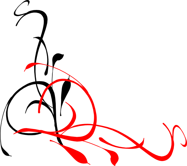 Color Swirl Red And Black Clip Art At Clker - Aisha Bint Abi Bakr (600x534)