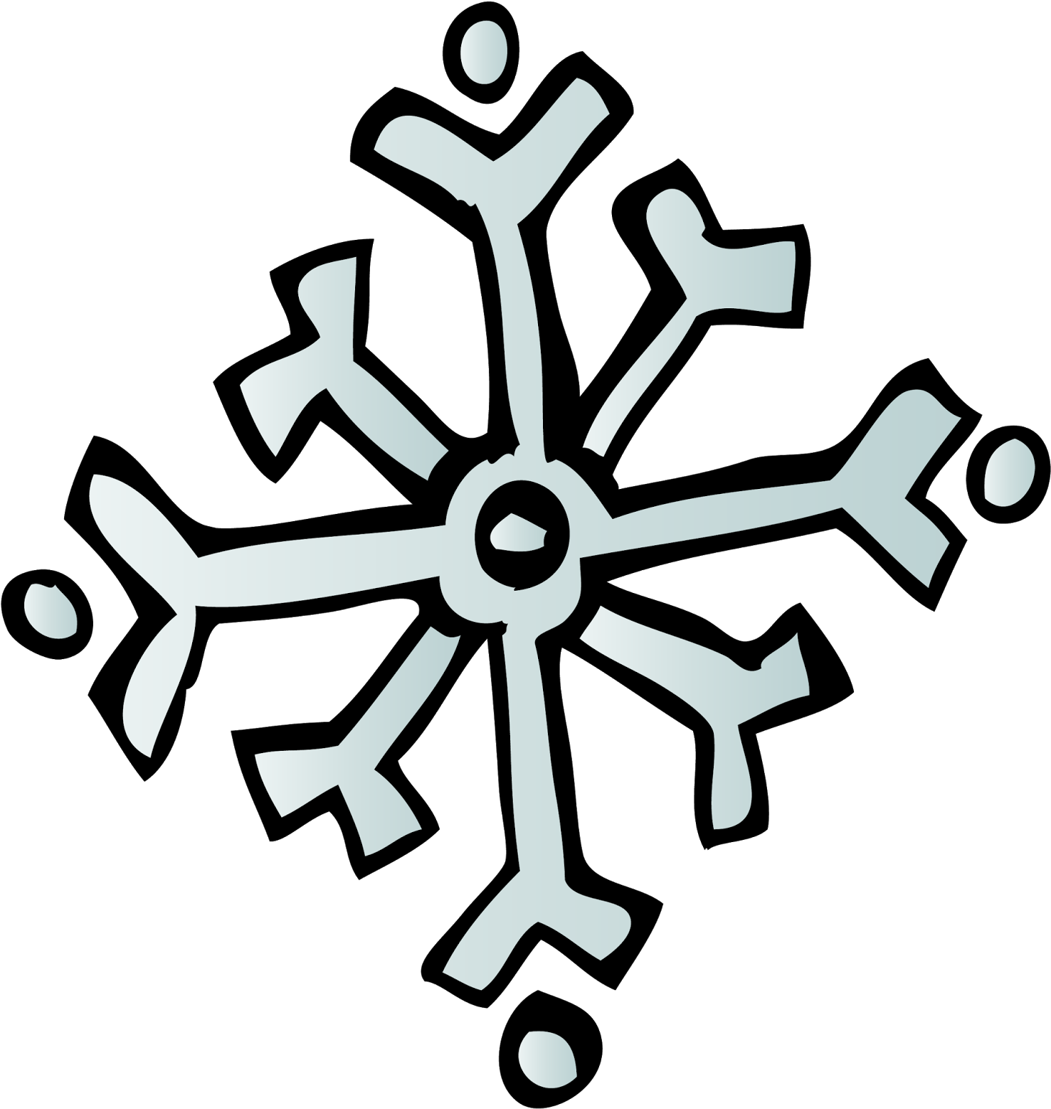 Lg Snowflake Sw %28c%29 Melonheadz 13 Colored - Melonheadz Winter Clip Art (1505x1600)