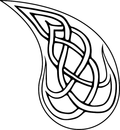 Pictures Celtic Knot Tattoos Png Png Images - Celtic Knot Flame (399x435)