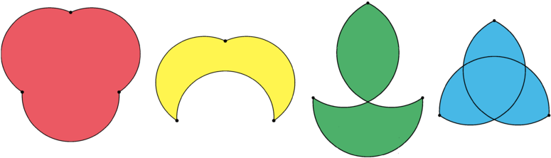 Inward Curved Arcs Can Create Self-intersecting Forms, - Circular Triangle (800x246)