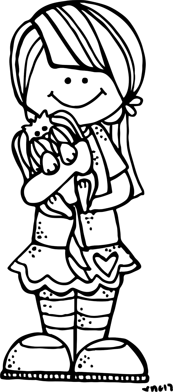 Happy Love Your Pet Day - Melonheadz Clipart Black And White (706x1600)