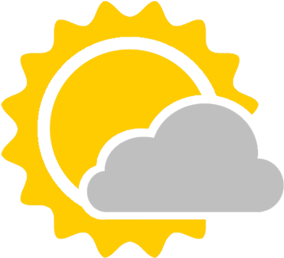 Partly Cloudy Weather Icon - Partly Cloudy In Spanish (380x380)