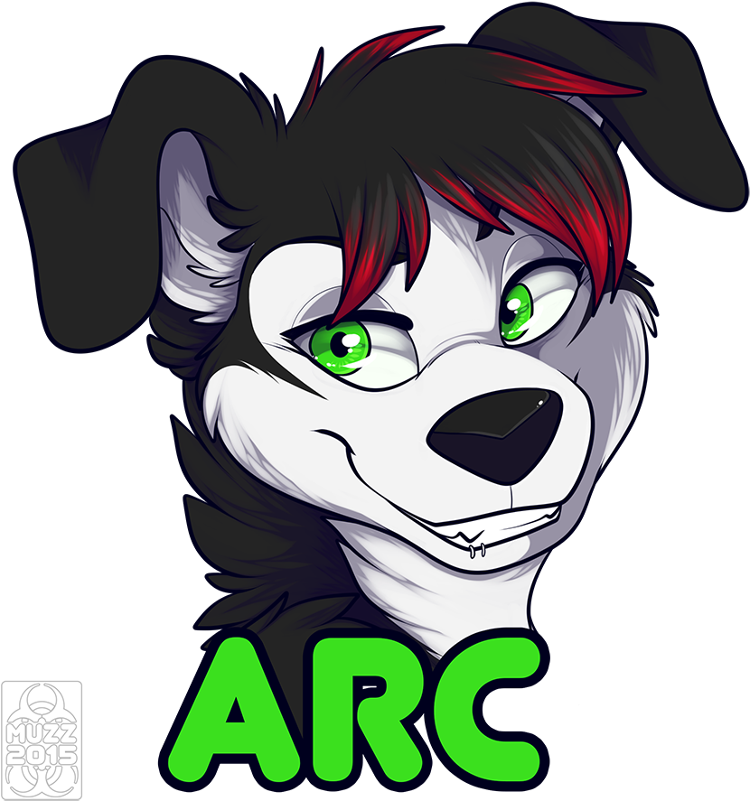 Arc - Wolf Fursona Badges (850x899)