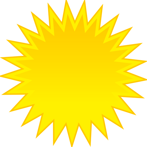 Cheerful Sunny Clip Art Colored Symbol For Sky Vector - Animated Sun Png (500x500)