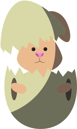 Cute Easter Bunny Cartoon - Cartoon (550x550)