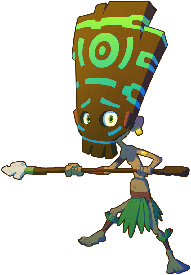 Tiki Boy By Asashi-kami On Clipart Library - Tiki Boy (616x887)
