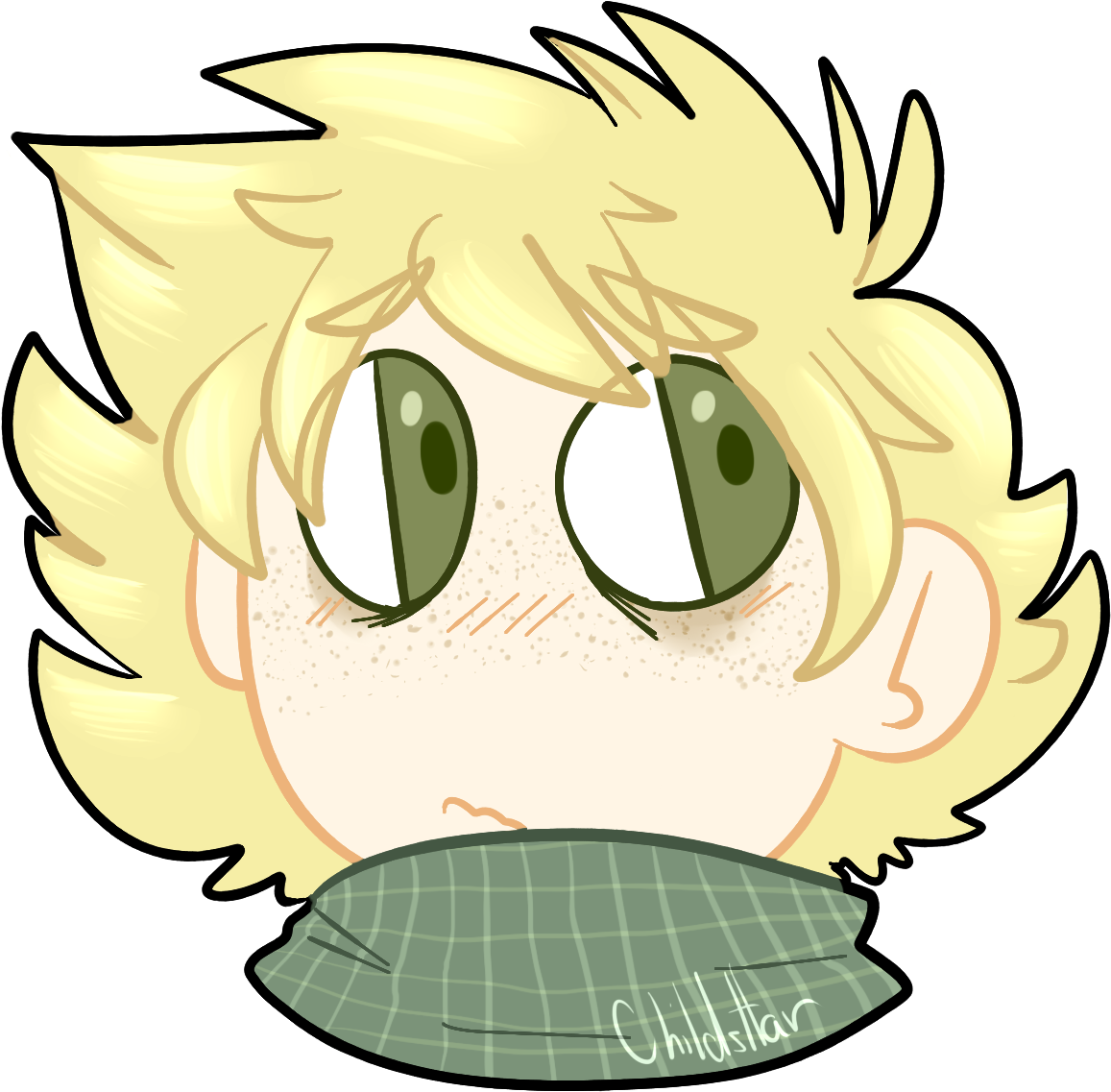 Ah Uh Hey, I-i'm Ah~ Tweek - Cartoon (1250x1250)