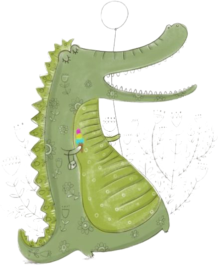 Crocodile Alligator Drawing Illustration - Crocodile Alligator Drawing Illustration (564x701)