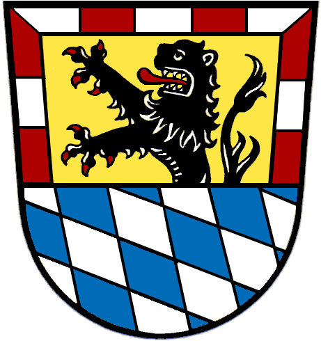 Oben In Gold, Beiderseits Und Oben Mit Einem Von Silber - Wappen Neustadt Aisch (464x499)