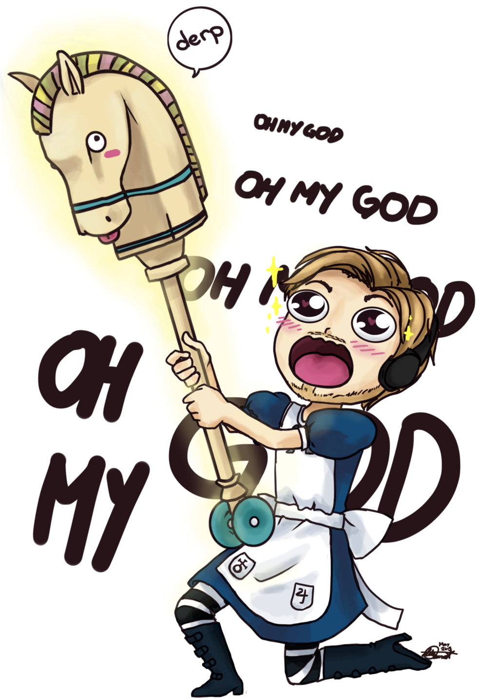 Pewds In Alice - Pewdiepie Alice Madness Returns (1024x1579)