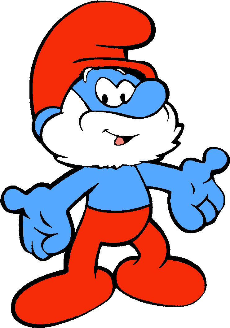 This Morning We Were Talking About The Things Your - Papa Smurf (751x1066)
