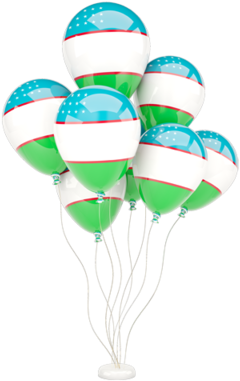 Illustration Of Flag Of Uzbekistan - Balloon (640x480)