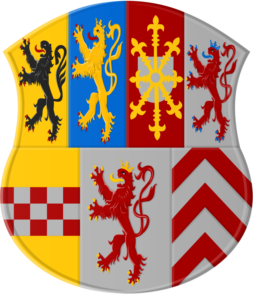 Wappen Der Vereinigten Herzogtümer Jülich Kleve Berg - United Duchies Of Jülich-cleves-berg (882x1024)