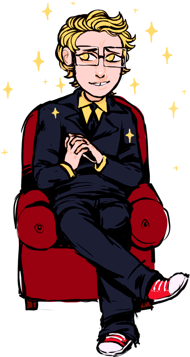 Sad Man Sits Alone By Erikubi - Cartoon (689x1241)