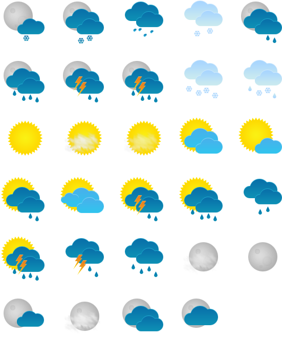Weather Icon Transparent Png - Clip Art (580x696)
