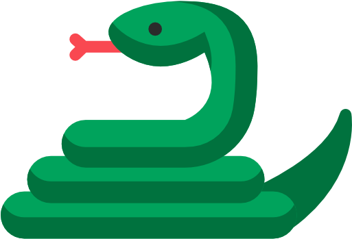 Animal, Charm, Hiss, Poison, Slither, Snake, Venom - Snake Icon Png Green (512x512)