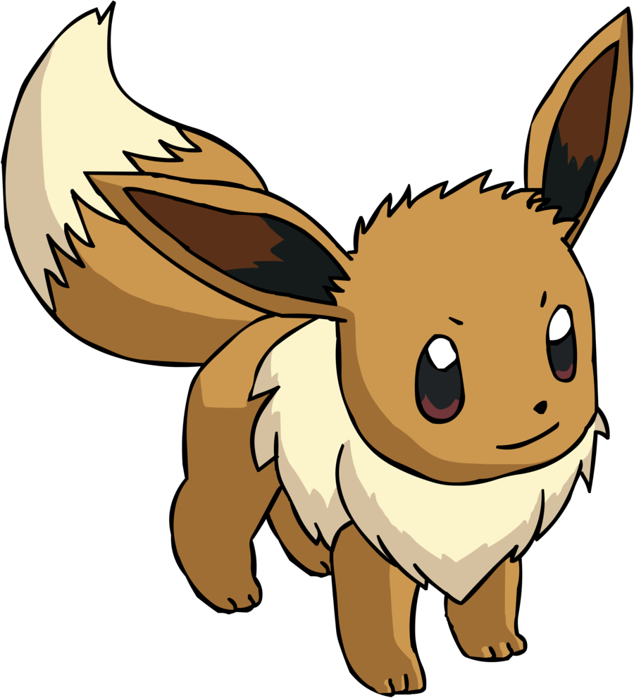 Eevee By Athosiana - Imagenes De Pokemon Ivy (3385x3727)