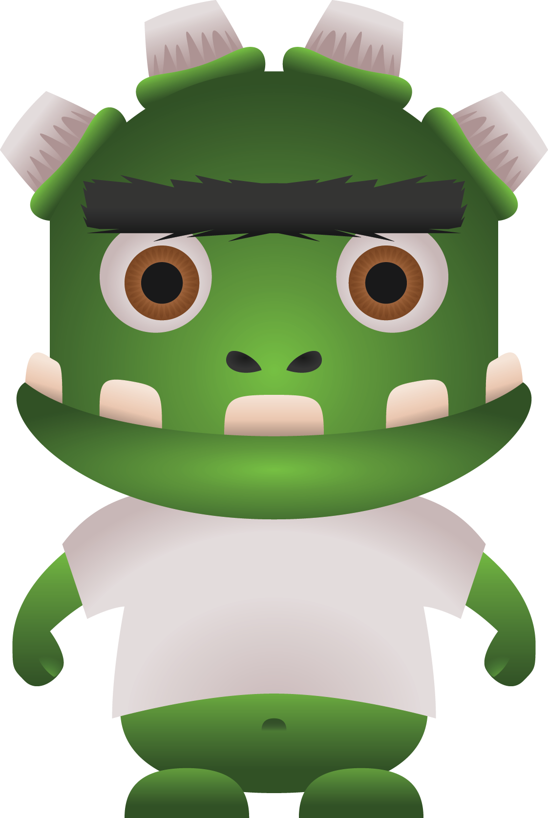 Free - Cartoon - Ogre Clip Art (1122x1676)