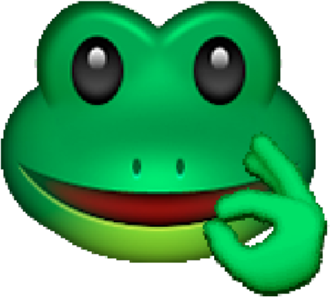 Frog Green Frog Amphibian Vertebrate Tree Frog Cartoon - Frog Emoji Png (640x480)