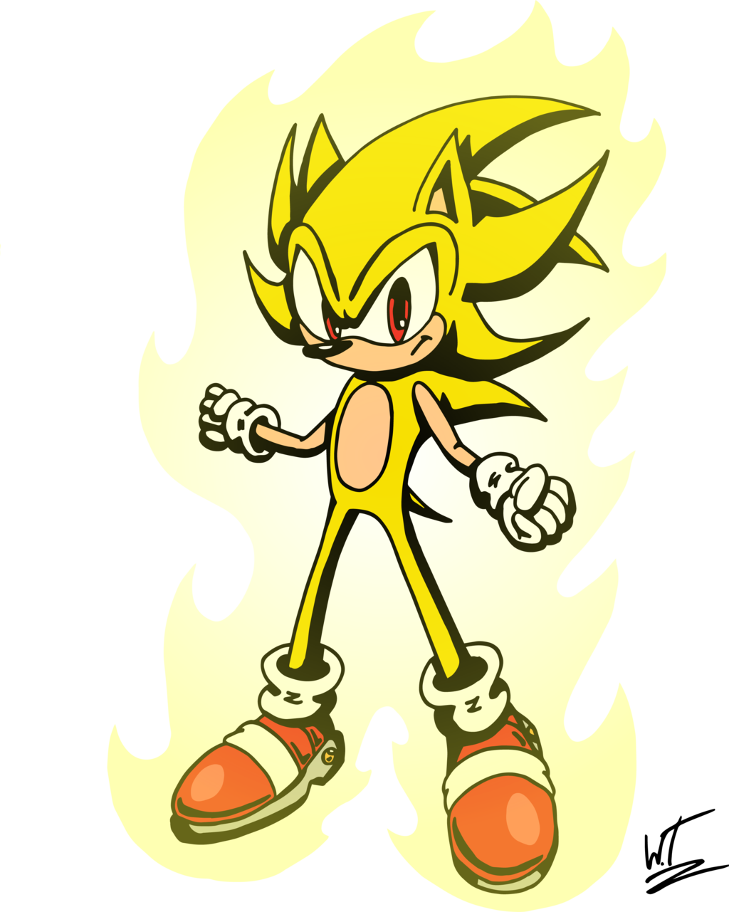 Comet12864 17 3 Sadx Super Sonic By Comet12864 - Sonic Yellow (1024x1281)