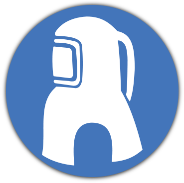 Air Supplied Hood Safety Sign Mv11 - Safety Hood Icon (400x400)