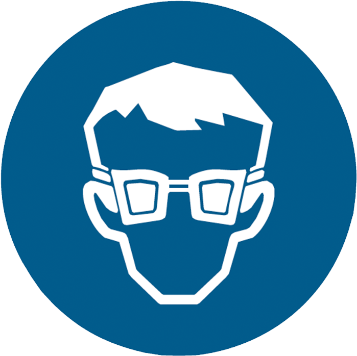 Brady Mandatory Pictograms - Mandatory Signs Picto Only - Eye Protection / Picto (800x800)