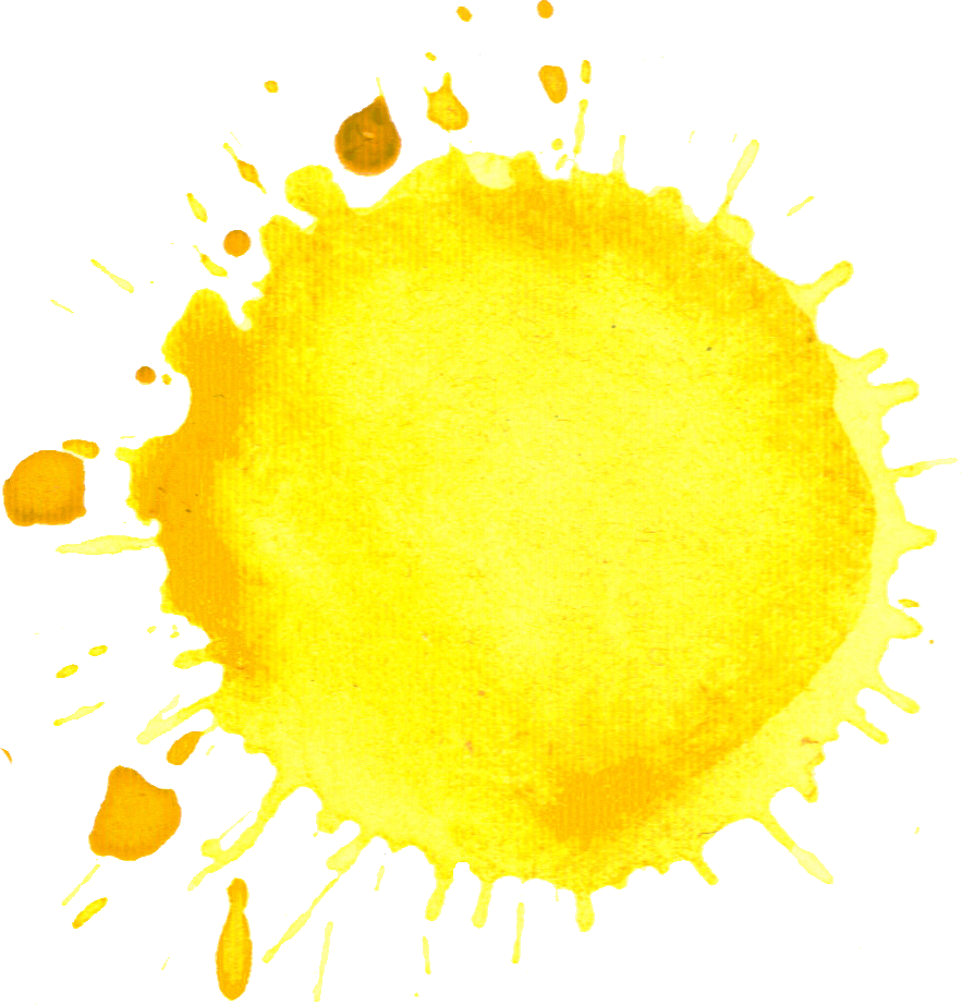 Free Download - Watercolor Yellow Splash Png (883x922)