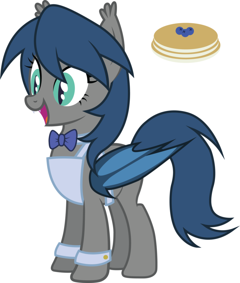 Blueberry Pancake By Duskthebatpack - My Little Pony Blueberry Pancake Bat (822x971)
