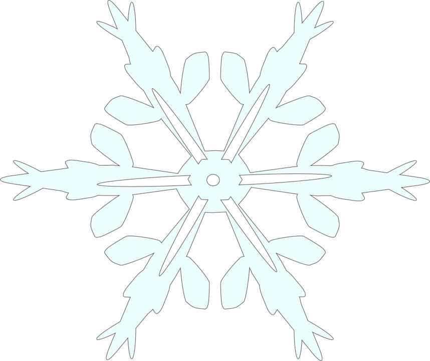 Snowflake Cliparts White 14, Buy Clip Art - Snowflake Clip Art (858x720)
