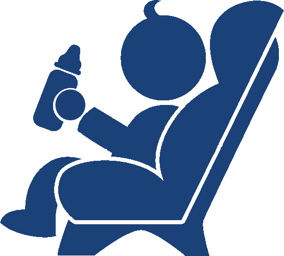 Child Seats - Baby Seat Icon Png (556x500)