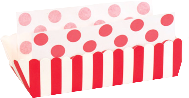 Red Stripe Baking Trays - Papirnti Tanjuri I Čaše (817x474)