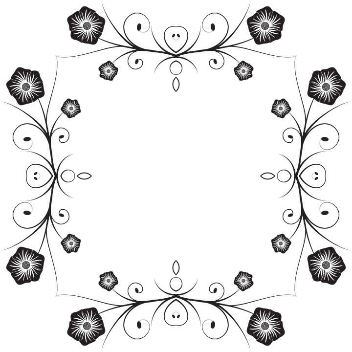 Snowflake Corner Cliparts 21, - Trang Trí Dây Leo (720x720)